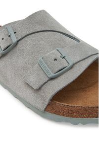 Birkenstock Klapki ZÜRICH 1029184 Zielony. Kolor: zielony. Materiał: skóra, zamsz #6