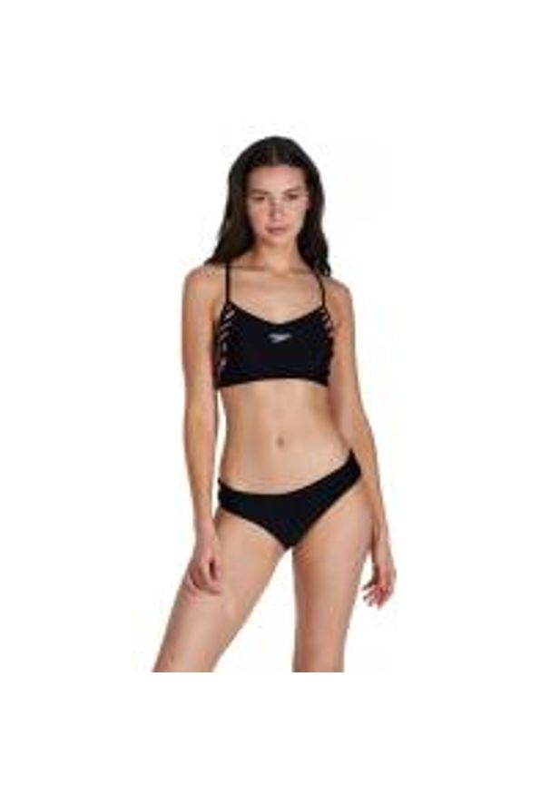Bikini Speedo Thinstrap Volley – Czarno-Czerwono-Białe – Rozmiar 40. Kolor: czarny