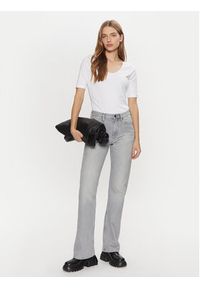 Calvin Klein T-Shirt K20K208050 Biały Slim Fit. Kolor: biały. Materiał: bawełna
