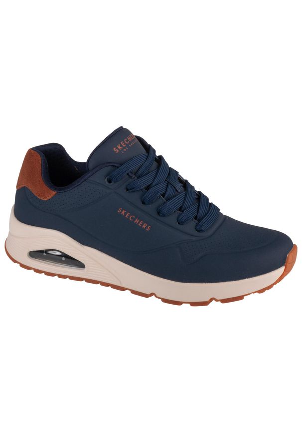 skechers - Tenisówki Skechers Model Uno - Suited On Air Kolor Niebieski. Kolor: niebieski. Materiał: tkanina, syntetyk