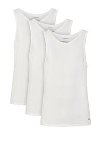 Calvin Klein Underwear Komplet 3 tank topów Tank 3Pk LV00NB4184 Biały Slim Fit. Kolor: biały. Materiał: syntetyk