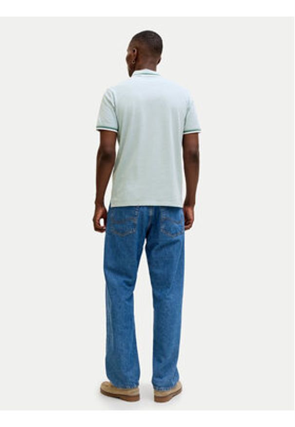 Jack & Jones Polo Paulos 12136668 Niebieski jasny Regular Fit. Typ kołnierza: polo. Kolor: niebieski. Materiał: bawełna