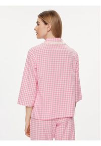 United Colors of Benetton - United Colors Of Benetton Koszulka piżamowa 4LRA3M004 Różowy Regular Fit. Kolor: różowy. Materiał: bawełna #3