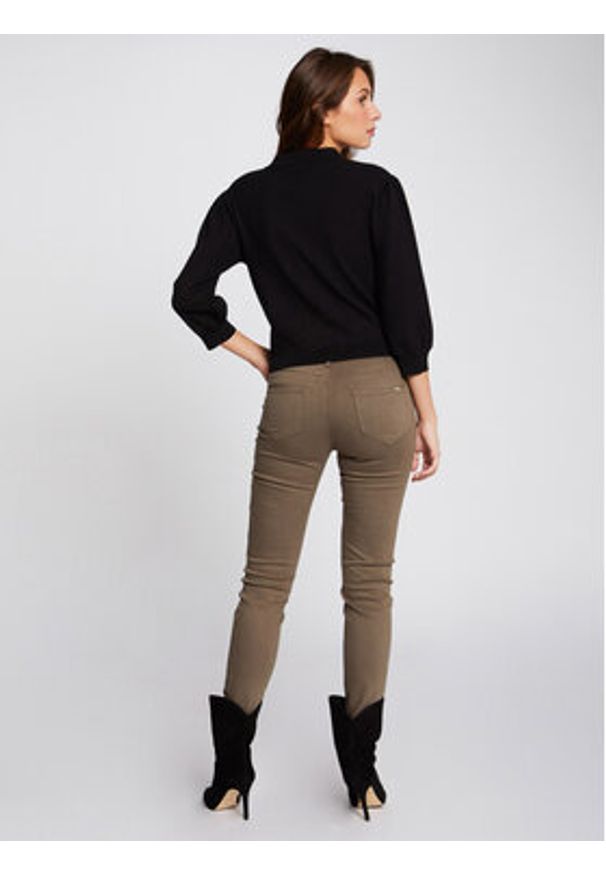 Morgan Jeansy 211-PETRA Zielony Skinny Fit. Kolor: zielony