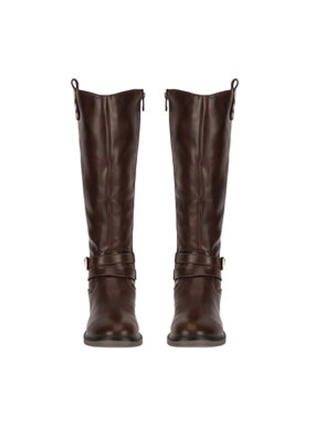 Clara Barson Oficerki WYL3560-3 Brązowy. Kolor: brązowy. Materiał: skóra