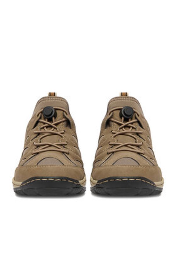 Rieker Sneakersy L0551-64 Beżowy. Kolor: beżowy. Materiał: materiał