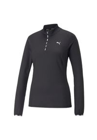 Koszulka z długim rękawem Damska Puma Strong 1/4 Zip Czarny. Kolor: czarny. Długość rękawa: długi rękaw. Długość: długie. Sport: bieganie #1