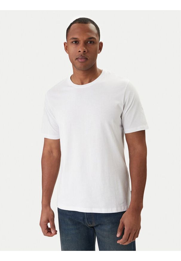 Jack & Jones T-Shirt Organic Basic 12156101 Biały Slim Fit. Kolor: biały. Materiał: bawełna