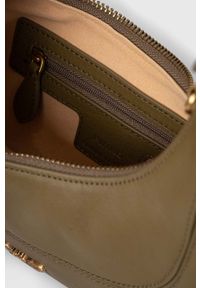 Pinko torebka skórzana kolor brązowy. Kolor: brązowy. Materiał: skórzane #5