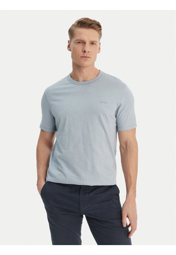 BOSS T-Shirt Tegood 50508243 Niebieski Regular Fit. Kolor: niebieski. Materiał: bawełna