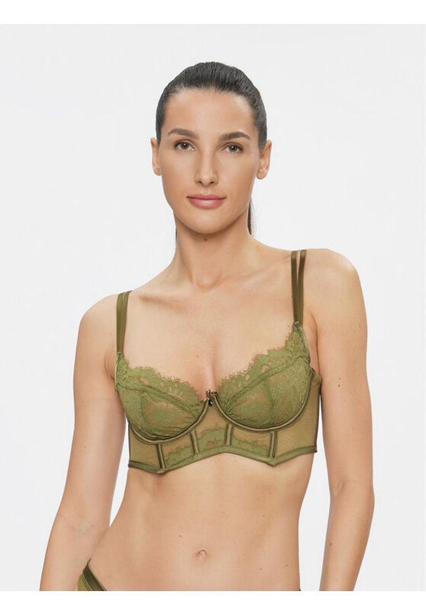 Hunkemöller Biustonosz braletka Amelie Ud Ll 203526 Zielony. Kolor: zielony