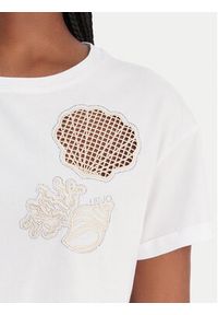 Liu Jo T-Shirt WA6413 JS904 Biały Regular Fit. Kolor: biały. Materiał: bawełna #3