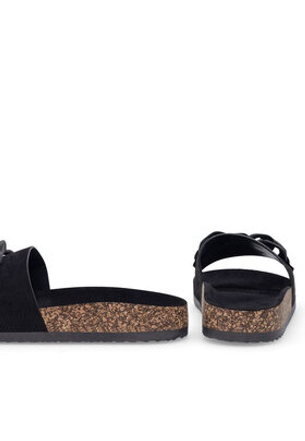 DeeZee Klapki WSLS19-20 Czarny. Kolor: czarny. Materiał: materiał