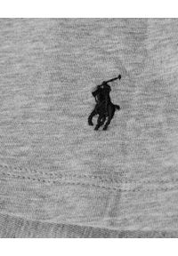 Ralph Lauren - RALPH LAUREN - Szara bawełniana koszulka Slim Fit (2-pack). Typ kołnierza: polo. Kolor: szary. Materiał: bawełna. Wzór: haft. Styl: klasyczny