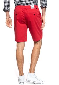 Lee - SPODENKI LEE DRAWSTRING SHORT CHINESE RED L73ULV50. Materiał: materiał