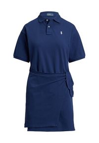 Polo Ralph Lauren Sukienka codzienna 211A88516001 Granatowy Straight Fit. Okazja: na co dzień. Typ kołnierza: polo. Kolor: niebieski. Materiał: bawełna. Typ sukienki: proste. Styl: casual #2