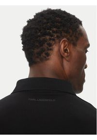 Karl Lagerfeld - KARL LAGERFELD Polo 745750 500221 Czarny Regular Fit. Typ kołnierza: polo. Kolor: czarny. Materiał: bawełna #5