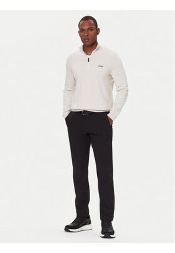 BOSS Sweter Momentum-X QZ 50547898 Écru Regular Fit. Materiał: syntetyk