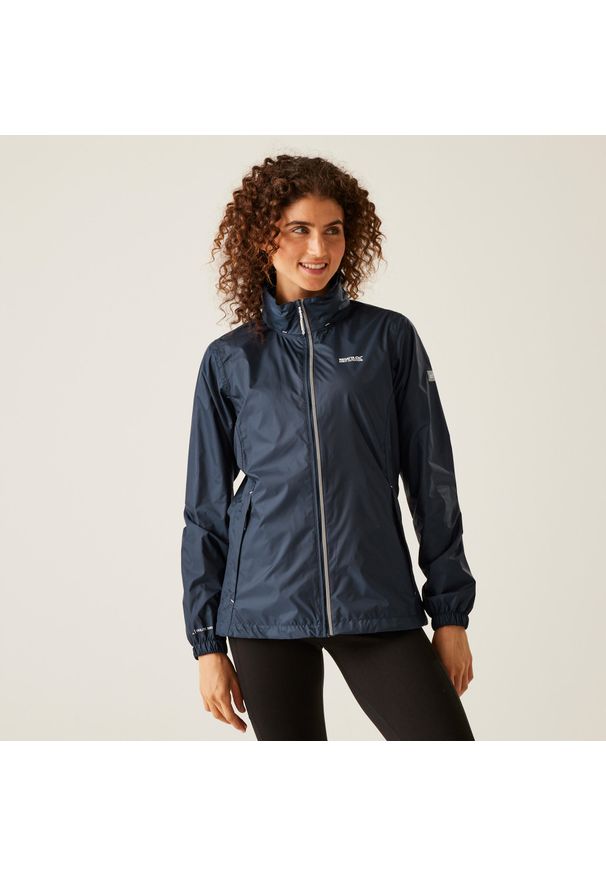 Regatta - Kurtka trekkingowa damska Corinne IV przeciwdeszczowa. Kolor: niebieski. Materiał: softshell, poliamid. Sport: turystyka piesza