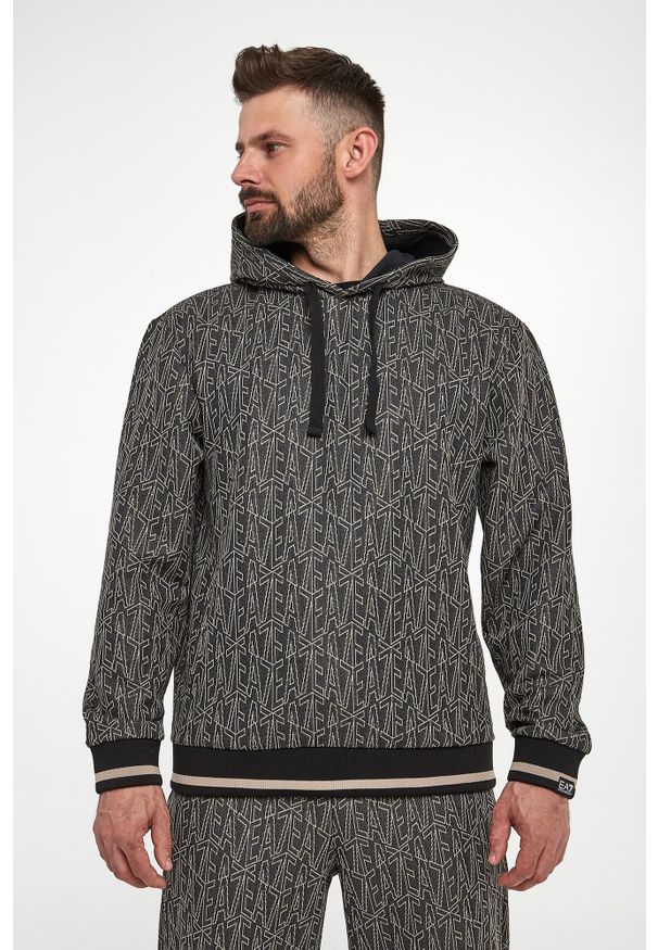 EA7 Emporio Armani - Bluza męska z kapturem EA7 EMPORIO ARMANI. Typ kołnierza: kaptur