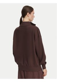 Kappa Bluza 372664W Brązowy Oversize. Kolor: brązowy. Materiał: bawełna #5