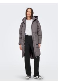only - ONLY Płaszcz zimowy 15160167 Szary Relaxed Fit. Kolor: szary. Materiał: syntetyk. Sezon: zima