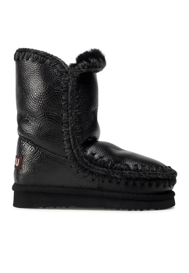 Mou Śniegowce Eskimo Boot 24 FW101000B Czarny. Kolor: czarny. Materiał: skóra