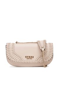 Guess Torebka Tatum HWNG96 67210 Beżowy. Kolor: beżowy. Materiał: skórzane