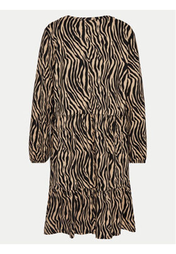 Vero Moda Curve Sukienka codzienna Ina 10301827 Beżowy Oversize. Okazja: na co dzień. Kolor: beżowy. Materiał: syntetyk. Typ sukienki: proste, oversize. Styl: casual
