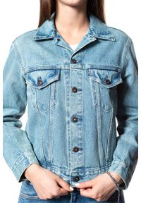 Levi's® - LEVI’S JAPAN BOYFRIEND TRUCKER JACKET DAMSKA KURTKA JEANSOWA JEANS DŻINSOWA BLUE 275500018. Materiał: jeans