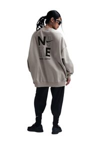 Bluza damska Nike Sportswear Oversized Crew-Neck. Kolor: szary