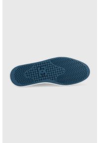DC tenisówki damskie. Nosek buta: okrągły. Zapięcie: sznurówki. Kolor: niebieski. Materiał: materiał, guma #5