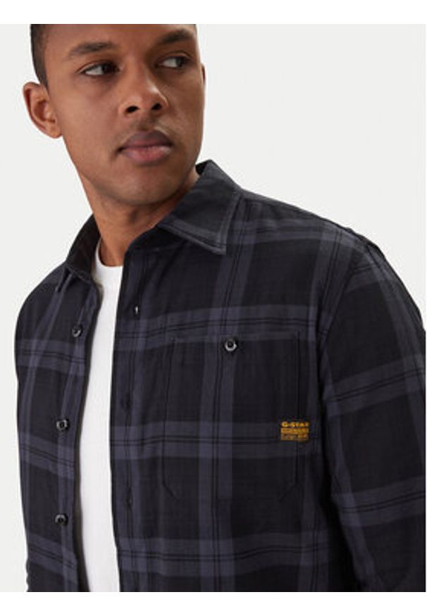 G-Star RAW - G-Star Raw Koszula Bristum 2.0 D23553-D748 Granatowy Slim Fit. Kolor: niebieski. Materiał: bawełna