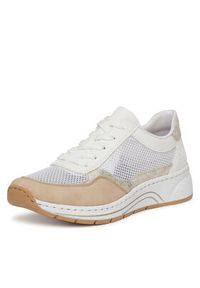 Rieker Sneakersy N6503-80 Biały. Kolor: biały. Materiał: materiał, syntetyk #7
