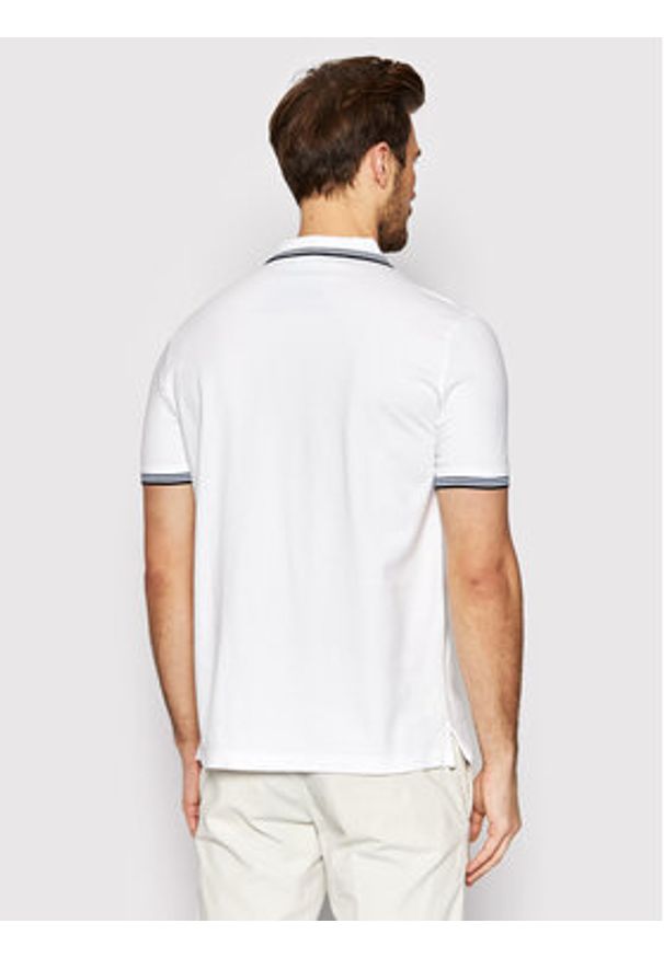 United Colors of Benetton - United Colors Of Benetton Polo 3WG9J3181 Biały Regular Fit. Typ kołnierza: polo. Kolor: biały. Materiał: bawełna