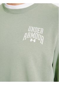 Under Armour Bluza Ua Rival Terry Graphic Crew 1379764 Zielony Loose Fit. Kolor: zielony. Materiał: bawełna #4