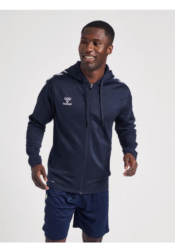 Bluza sportowa męska Hummel Zip. Kolor: niebieski