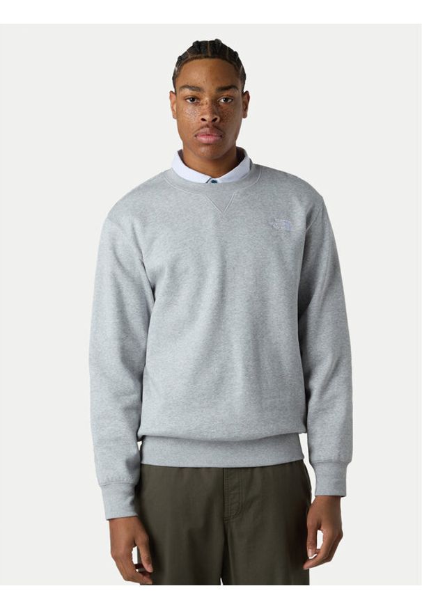 The North Face Bluza Essential NF0A89ET Szary Regular Fit. Kolor: szary. Materiał: bawełna