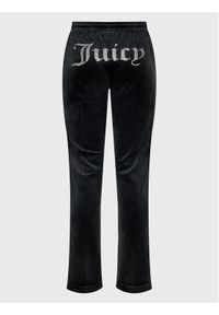 Juicy Couture Spodnie dresowe Tina JCAPW045 Czarny Regular Fit. Kolor: czarny. Materiał: syntetyk, dresówka