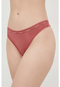 Calvin Klein Underwear stringi kolor różowy. Kolor: różowy
