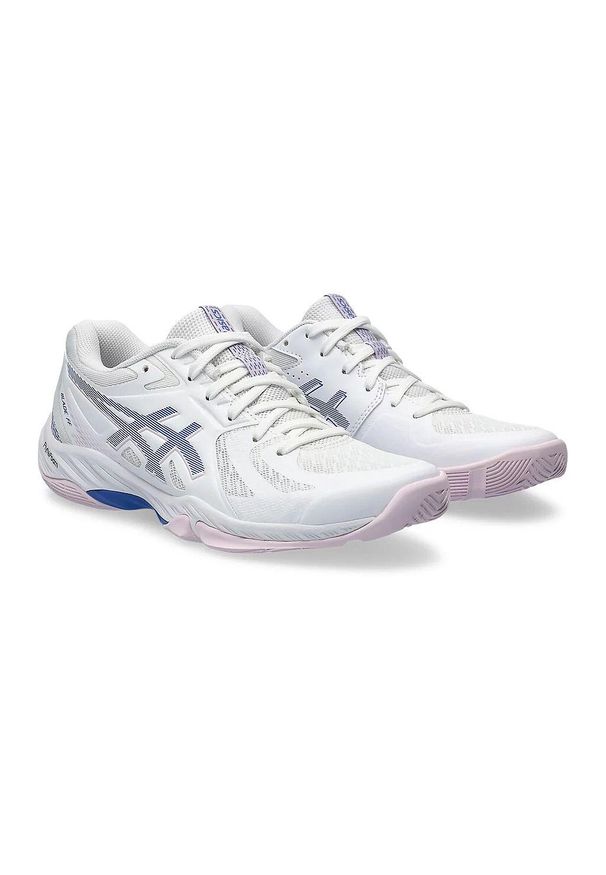 Buty do squasha damskie Asics Blade FF. Kolor: biały, niebieski, wielokolorowy