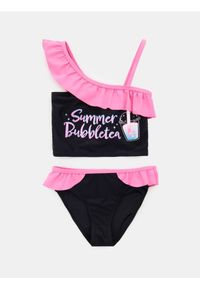 Sinsay - Dwuczęściowy strój kąpielowy z falbanami - czarny. Kolor: czarny #1