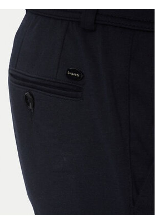Bugatti Spodnie materiałowe 4036 36827 Granatowy Slim Fit. Kolor: niebieski. Materiał: syntetyk