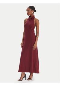 BARDOT - Bardot Sukienka koktajlowa Delphina 60247DB Bordowy Regular Fit. Kolor: czerwony. Materiał: syntetyk. Styl: wizytowy #4