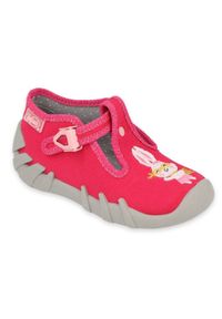 Befado obuwie dziecięce 110P451 różowe. Kolor: różowy. Materiał: tkanina, bawełna