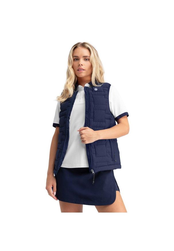 SIROKO - Kamizelka golfowa damska Royal-W ocieplana. Typ kołnierza: golf. Kolor: niebieski. Sport: golf