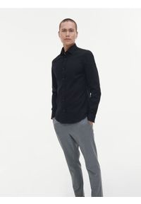 Reserved - Koszula super slim fit - czarny. Kolor: czarny. Materiał: bawełna