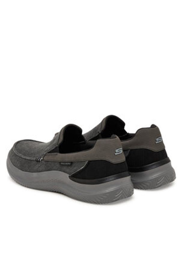 skechers - Skechers Półbuty Relaxed Fit: Hasting - Fielden 205066/BLK Czarny. Kolor: czarny. Materiał: materiał