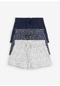 bonprix - Szorty dżersejowe z czystej bawełny organicznej (3 szt.). Kolor: niebieski. Materiał: bawełna, jersey
