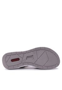 Rieker Sandały 64301-64 Kolorowy. Materiał: skóra. Wzór: kolorowy